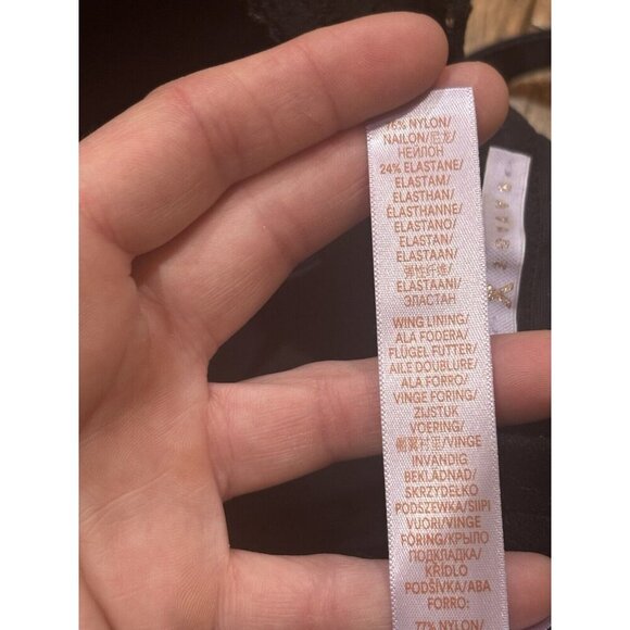 Savage X Fenty Black Padded Lace Underwired Bra size 38DD - Picture 5 of 6